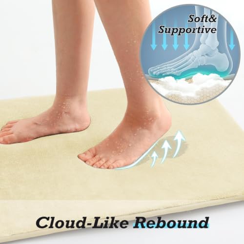 HUXMEYSON Bathroom Rugs Sets 3 Piece, Non-Slip & Quick Dry Bath Mat Set - Image 7