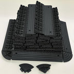 Plastic Interlocking Deck Tiles Edging 30 Pcs Plastic Floor Splicing Auxiliary - Image 2
