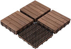 Yaheetech 11PCS Interlocking Deck Tiles Outdoor Patio Floor by Yaheetech
