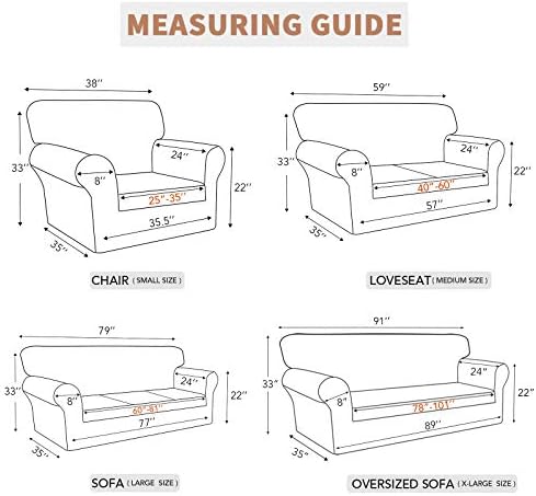 Easy-Going Waterproof Loveseat Couch Cover Stretch Jacquard Sofa Cover - Image 6