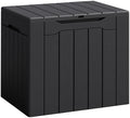 Flamaker Deck Box 30 Gallon, Waterproof Resin Small Storage Box by Flamaker