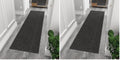 Ottomanson Ribbed Design Non-Slip Rubberback 2x5 Indoor/Outdoor Runner Rug by Ottomanson