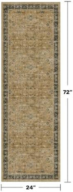Washable 2x6 Entryway Runner Rug, Boho Kitchen Floor Mat - Image 2