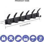 Coat Rack Wall Mounted, 6 Coat Hooks - Image 2