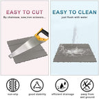 Plastic Interlocking Deck Tiles 9 Pack, 12in Waterproof Patio Flooring - Image 3