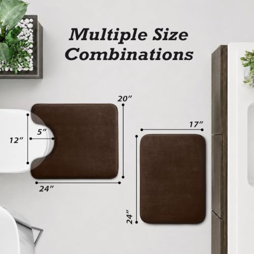 HUXMEYSON Bathroom Rugs Sets 2 Piece, Non-Slip & Quick Dry Bath Mat Set - Image 2