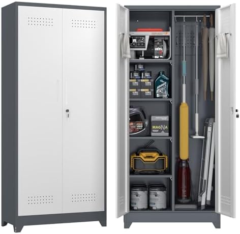 72.8" H Metal Garage Storage Cabinets by FATIGOSstoragecabinet