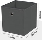 Foldable Storage Cubes Bins, 11 Inch Cloth Storage Cube Fabric Storage Box - Image 2