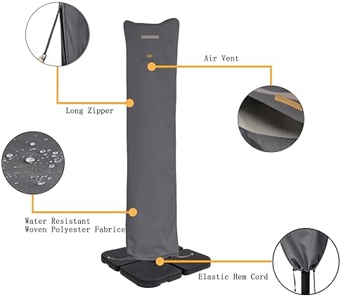 Patio Umbrella Cover for 9'-13' Offset/Cantilever Umbrellas - Image 3