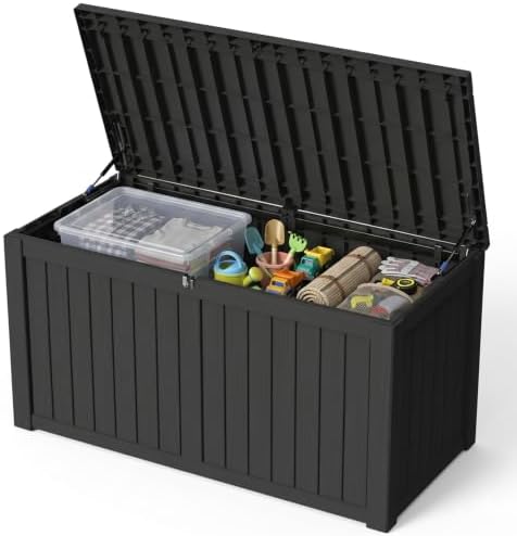 Outdoor Storage Box, 180 Gallon Waterproof Deck Box by GraceYourYard