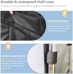 Wire Rack Covers, Heavy Duty 600D Dustproof Waterproof Storage Rack Covers - Image 6