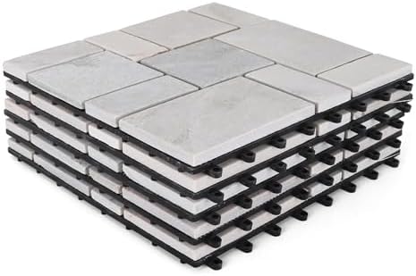 Slate Stone Deck Tiles Interlocking Outdoor Flooring - Image 3
