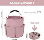 Cleaning Caddy with Handle, 17L Foldable Cleaning Supplies Organizer, Portable - Image 4