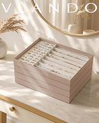 VLANDO Stackable Jewelry Tray, Drawer Organizer - Image 3