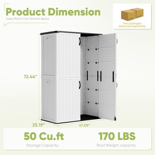 Devoko 50 Cu Ft Outdoor Storage Cabinet - Image 5