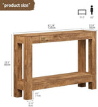Tohomeor Farmhouse Console Table, 47 Inches Entryway Console Table, Wooden - Image 2