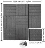Interlocking Deck Tiles Outdoor Waterproof, Composite Patio Flooring - Image 7
