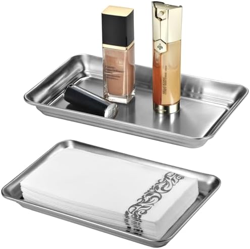 SheeChung Metal Vanity Tray, Bathroom Tray - Image 2