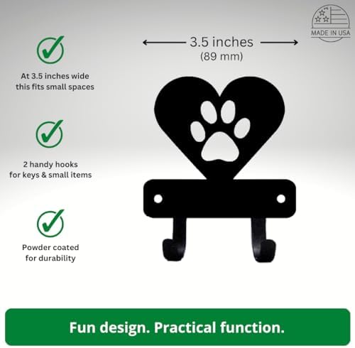 Miniature Dog Paw in Heart - Image 4