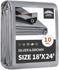 RAINDEWAY 18x24 Feet Tarps Heavy Duty Waterproof, 10Mil Multipurpose Tarp by RAINDEWAY
