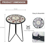 LIFFY Outdoor Side Table, Indoor Round Home Decor End Table & Accent Table - Image 3