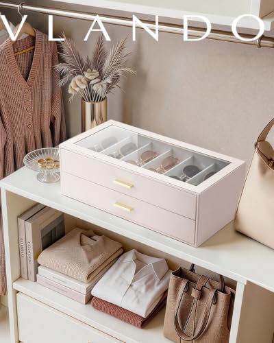VLANDO 12-Slot Sunglasses Organizer Case - Image 2