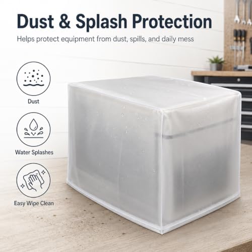 Custom Frosted PVC Dust Cover, Made to Size, Zipper Drawstring - Image 2
