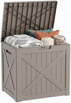 32 Gallon Deck Box, Waterproof Outdoor Storage Boxes by MAIUSCOLI