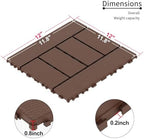 44-Pack Interlocking PP Deck Tiles, All-Weather Anti-Slip Patio Tiles - Image 2