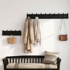 WEBI Rustic Coat Rack Wall Mount, Wood Coat Hooks Wall Mounted Coat Hanger - Image 5