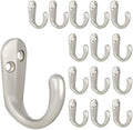 IBosins 15PCS Coat Hooks Wall Mounted Silvery Single Prong Robe Hook by IBosins
