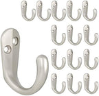 IBosins 15PCS Coat Hooks Wall Mounted Silvery Single Prong Robe Hook by IBosins