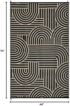 Garvee Reversible Rainbow Outdoor Rug 5x8 - Image 2
