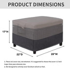 Easy-Going Heavy Duty Outdoor Ottoman Cover - Image 2