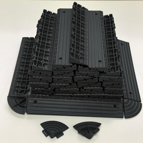 Plastic Interlocking Deck Tiles Edging 60 Pcs Plastic Floor Splicing Auxiliary - Image 5