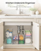 Vtopmart 8 Pack Clear Pull-Out Under Sink Organizer Set - Image 5