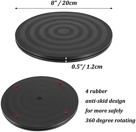 Hanobe Wooden Lazy Susan for Table Centerpiece, Round Serving Tray - Image 6