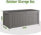 Outdoor Storage Box Waterproof, 200 Gallon Deck Box - Image 2