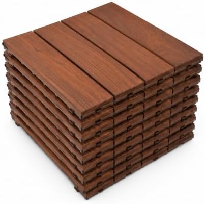 Maximo Ipe Hardwood Deck Tiles – Premium Interlocking Outdoor Flooring by Unknown