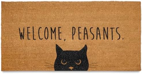 Welcome Peasants Door Mat Large 48x24 Inch by MainEventUSA