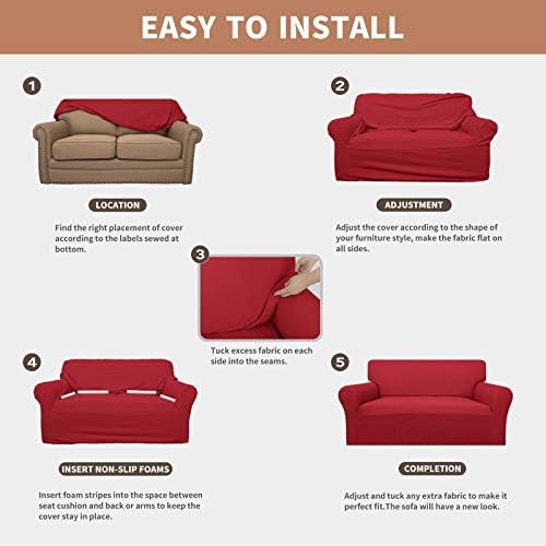 Easy-Going 100% Waterproof Chair Couch Cover, Stretch Jacquard Sofa Cover - Image 5