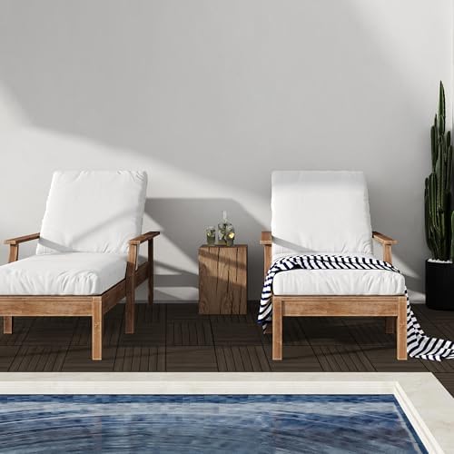 Yaheetech 27PCS Deck Tiles Acacia Wood Interlocking Outdoor Flooring - Image 6