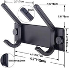 WEBI Coat Rack Wall Mounted, 2 Coat Hooks - Image 2