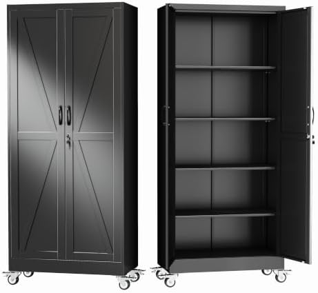 GAIOUS 71" Tall Metal Storage Cabinet by GAIOUS