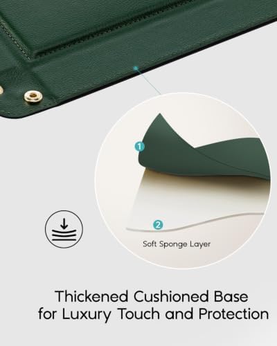 VLANDO Valet Tray, Foldable PU Leather Catchall Tray - Image 3