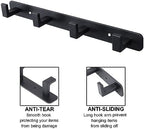 Coat Rack, Heavy Duty Stainless Steel 4 Tri Coat Hook Hanger, Wall Mounted - Image 3