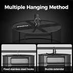 24" Diameter 6 Layer Herb Drying Rack Foldable C-Shaped Zipper - Image 6