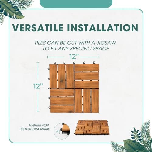 Idzo Interlocking Deck Tiles 9.6 SQFT - Image 5