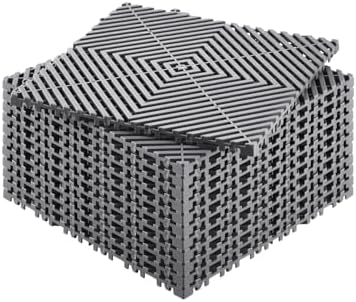 VEVOR Interlocking Drainage Mat, 12” x 12” Modular Interlocking Cushion by VEVOR