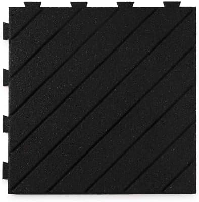 Playsafer Slatted Rubber Interlocking Tile by Playsafer
